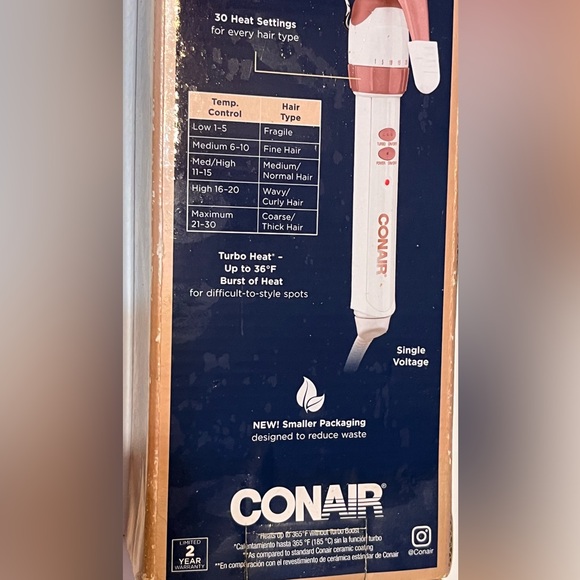 Conair double ceramic like new hair waver with multiple heat settings easy waves - Picture 8 of 10